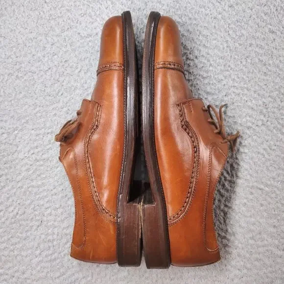 Cable & Co Executive Cap Toe Oxford Dress Shoes Brown Leather Lace Up Mens 11 D - Picture 9 of 16